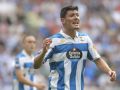 Loureiro, durante el partido contra el Sporting de Gijón en Riazor