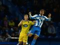 Lucas Noubi, en una jugada del Deportivo-Valladolid