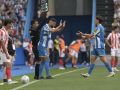 Zakaria Eddahchouri, sustituyendo a Samuele Mulattieri en el Deportivo-Sporting