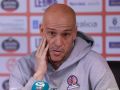 Carles Marco, en la rueda de prensa previa al partido contra el Palencia