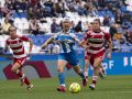 Ainhoa en la acción del primer gol del Deportivo ante el Granada