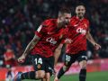 Dani Rodríguez, betanceiro y canterano del Dépor, celebra un gol con el Mallorca