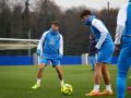 Altimira, durante un entrenamiento