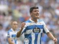 Miguel Loureiro, en el partido ante el Sporting de Gijón