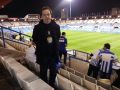 Mi vida en Blanquiazul | Alberto Fernández: “Con los años fui tranquilizándome pero el Dépor es mi mayor afición” Alberto Fernández, en un desplazamiento a Zaragoza