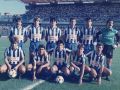Una formación del Deportivo en la temporada 1985-86. De pie, de izquierda a derecha: Silvi, Dacosta, Cárdeno, Hristic, José Luis y Montes. Agachados: Verón, Gil, Vicente, Mauri y Sebas