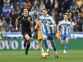 Sergio Escudero, durante el partido contra el Albacete en Riazor