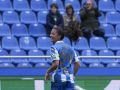 Lucía Martínez celebra su gol ante el Real Madrid