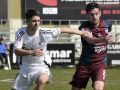 El Bergantiños da la talla ante la Gimnástica Segoviana y firma un empate meritorio (1-1) Lance del juego en el Municipal de La Albuera