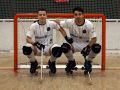 Los hermanos Gabriel y Tomás Villares, antes de un partido con el Dominicos