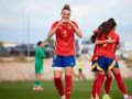 Marisa celebra su tanto con España en el amistoso ante Inglaterra