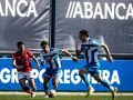 Fabi y Nájera en un lance del juego en el encuentro entre Numancia y Fabril