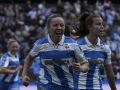 El idilio goleador de Espe Pizarro en el Deportivo encuentra continuidad en Uruguay Espe Pizarro celebra su gol ante el Real Madrid