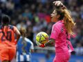 Inês Pereira en el encuentro entre Deportivo y Barcelona