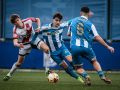 Guille Pastoriza en el encuentro ante el Rayo Vallecano de Copa del Rey Juvenil