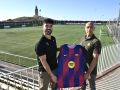 Javi Angeriz y Pablo Castro, en la Ciudad Deportiva de A Torre