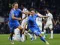 El Atlético se encomienda a Musso y se verá las caras con el Barcelona en cuartos (3-2) Julián Alvarez y Marcos Llorente celebran el gol del argentino para el 1-1 provisional en el partido de octavos de final de la Champions entre Tottenham y Atlético