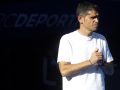 Hidalgo: "Ha sido el mejor partido del año" Antonio Hidalgo durante el partido ante el Málaga