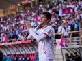 Luis Chacón: "La clave es insistir y siempre confié en mi fútbol" Luis Chacón celebra su gol ante el Valladolid