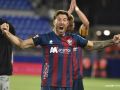 Sergi Enrich: "Hidalgo lo está haciendo espectacular en el Dépor" Sergi Enrich celebra un gol con el Huesca