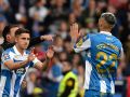Yeremay entra por Stoichkov durante el Dépor-Málaga de la pasada jornada en Riazor