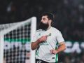 Villalibre celebra un gol con el Racing de Santander esta campaña