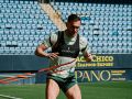 Lucas Pérez, durante un entrenamiento