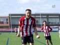Otero celebra su tercer gol de la tarde