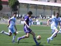 Jorge Otero, extremo del Montañeros, en una acción del partido