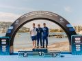 Mateo García y Paula Otero se despiden de Ibiza en el podio Mateo García, en el centro del podio como campeón de España de 5 kolómetros