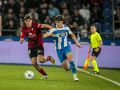 Riki, durante el partido contra el Mirandés en Riazor (3-1)