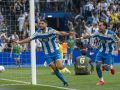 Zakaria Eddahchouri celebra con los brazos abiertos su gol ante el Leganés