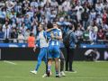 Un Deportivo firme contra todo y contra todos Antonio Hidalgo abraza a Noé al final del Deportivo-Leganés