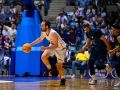 Acción de Ale Galán durante el Obradoiro-Gipuzkoa