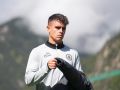 Carles Manso en un entrenamiento con el Andorra