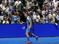 Mario Soriano celebra su gol en el Dépor-Andorra