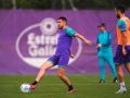 Sesión de entrenamiento de este martes del Valladolid