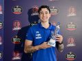 Caio Pacheco, con el trofeo al Jugador Estrella de la temporada