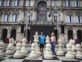 Ajedrez gigante en María Pita por un torneo escolar