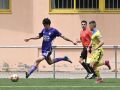 Jorge Otero, extremo del Montañeros, en el partido de la última jornada contra el Juventud Cambados