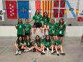 El equipo alevín femenino del Liceo que se colgó la medalla de bronce en el Campeonato de España disputado en Tres Cantos