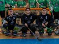 La plantilla del Liceo: Arnau Xaus, Dava Torres, Nil Cervera, Bruno Saavedra, Nuno Paiva, César Carballeira, Tombita, Toni Pérez y Jacobo Copa. Abajo, los tres porteros, Blai Roca, Eloi Martínez y Martín Rodríguez