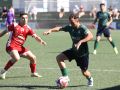 Segade, atacante del San Tirso que causa baja por lesión, en el duelo de semifinales ante el Atios