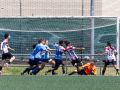 Joana Montouto, en el remate que supuso el gol del Atlético San Pedro