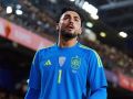 Leo Román en Riazor en su debut con la selección española absoluta