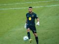 Leo Román en un partido con el MallorcaEl portero del Mallorca, Leo Román