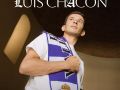 Chacón posa con la bufanda del Real Valladolid