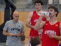 Carles Marco, durante un entrenamiento de la selección española sub 20