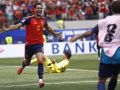 Mikel Merino celebra su gol en el España-Bélgica