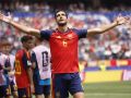 Mikel Merino celebra el gol que clasifica a España para lñas semifinales del Mundial